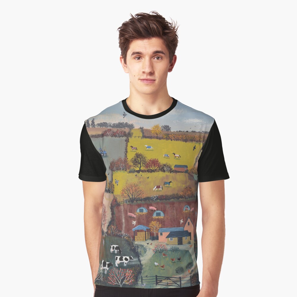 Vista previa del artículo con la obra «Camiseta gráfica», diseñado y vendido por Jogrundyart.