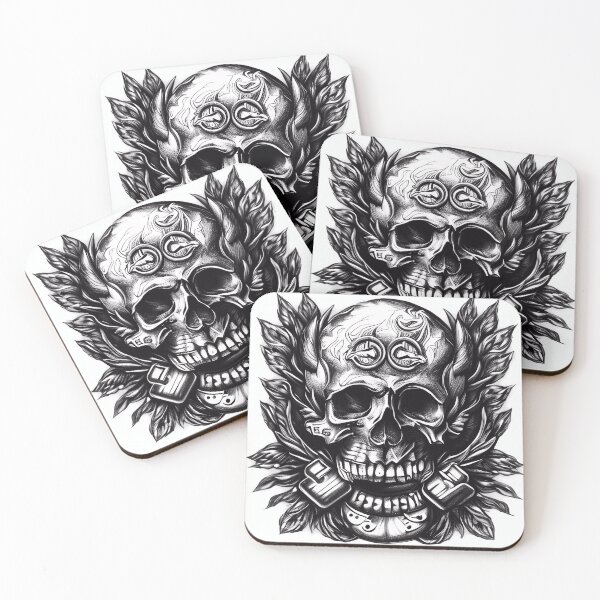 Item preview, Skull in Flame Motorist and Mechanic Sign designed and sold by karyalangit.