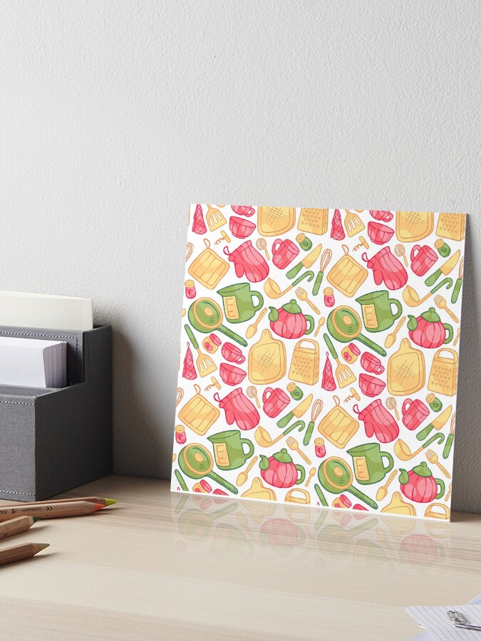 The cute kitchen stuff. Art Board Print for Sale by lvlay