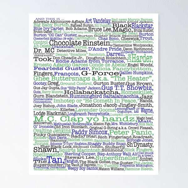 Psych tv show poster nicknames Burton Guster