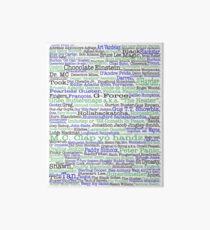 Psych tv show poster, nicknames, Burton Guster Art Board