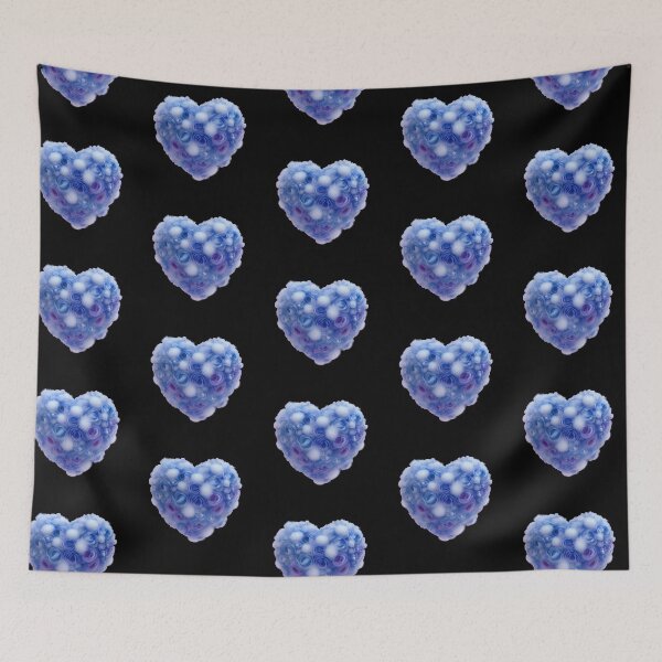 Artikelvorschau, Blue Flowers Heart entworfen und verkauft von Digiheart.