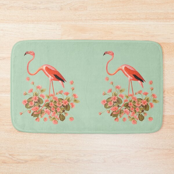 Item preview, Ornate Pink Flamingo And Beautiful Decorative Lilly Flowers designed and sold by TrulyEpoque.