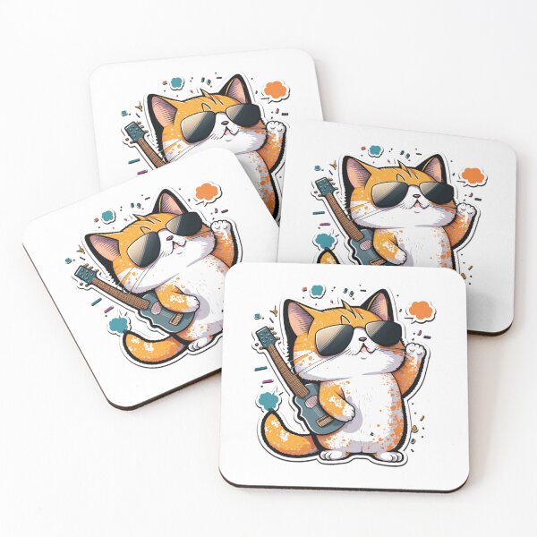 Item preview, Guitar Cat designed and sold by Zeng-Graphics.