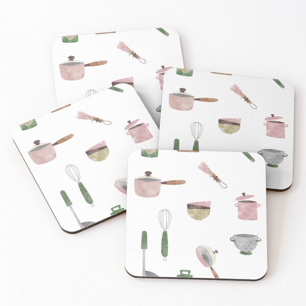Item preview, Kitchen set _Watercolor kitchen tools designed and sold by positivecookie.