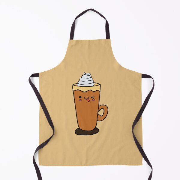 Item preview, adorable coffee cup illustration with a cute smiling face and delightful whipped cream topping designed and sold by Graciaisgrace.