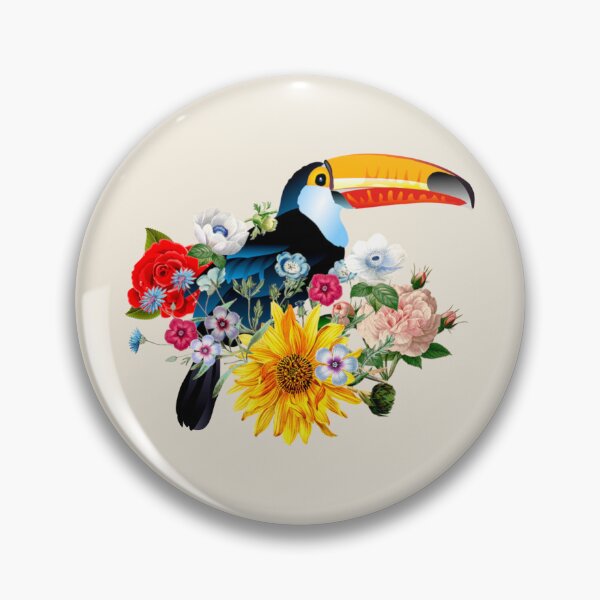 Item preview, Ornate Toucan And Beautiful Decorative Flowers designed and sold by TrulyEpoque.
