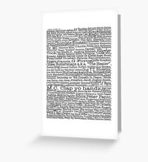 Psych tv show poster, nicknames, Burton Guster Greeting Card