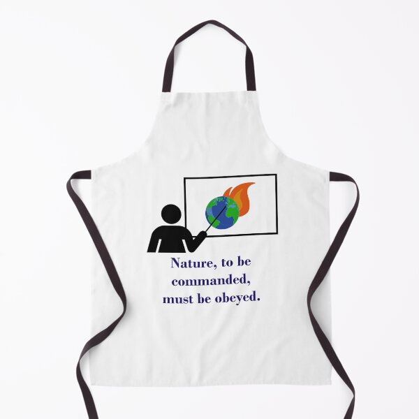 Item preview, Nature To Be Commanded - Climate Change Quote  designed and sold by CrankyOldDude.