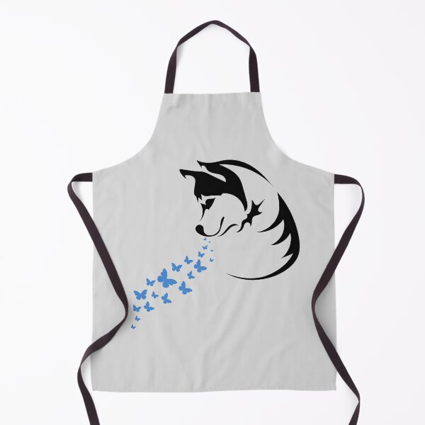 Item preview, Siberian Husky Dog Silhouette with Butterflies designed and sold by SeasonalDogs.