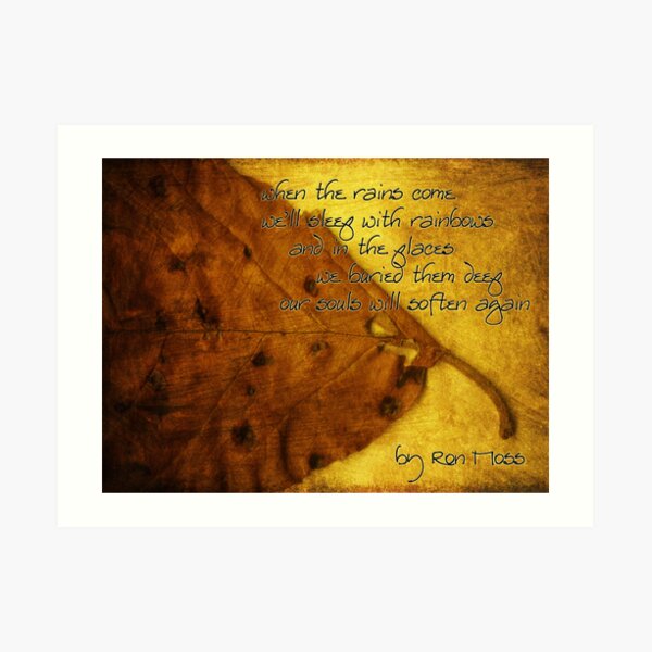 the rains . . . Art Print