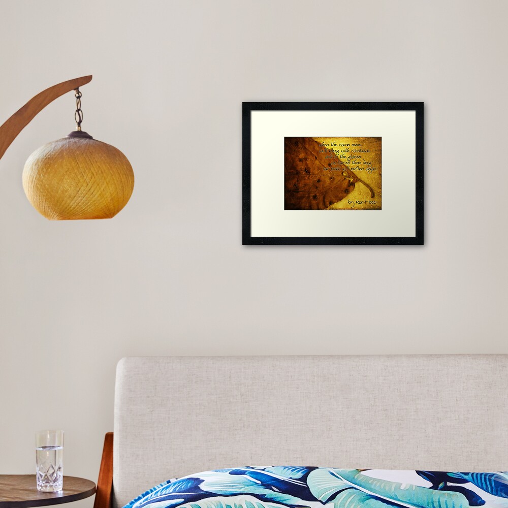 the rains . . . Framed Art Print