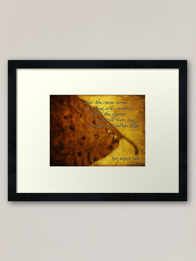 Alternate view of the rains . . . Framed Art Print