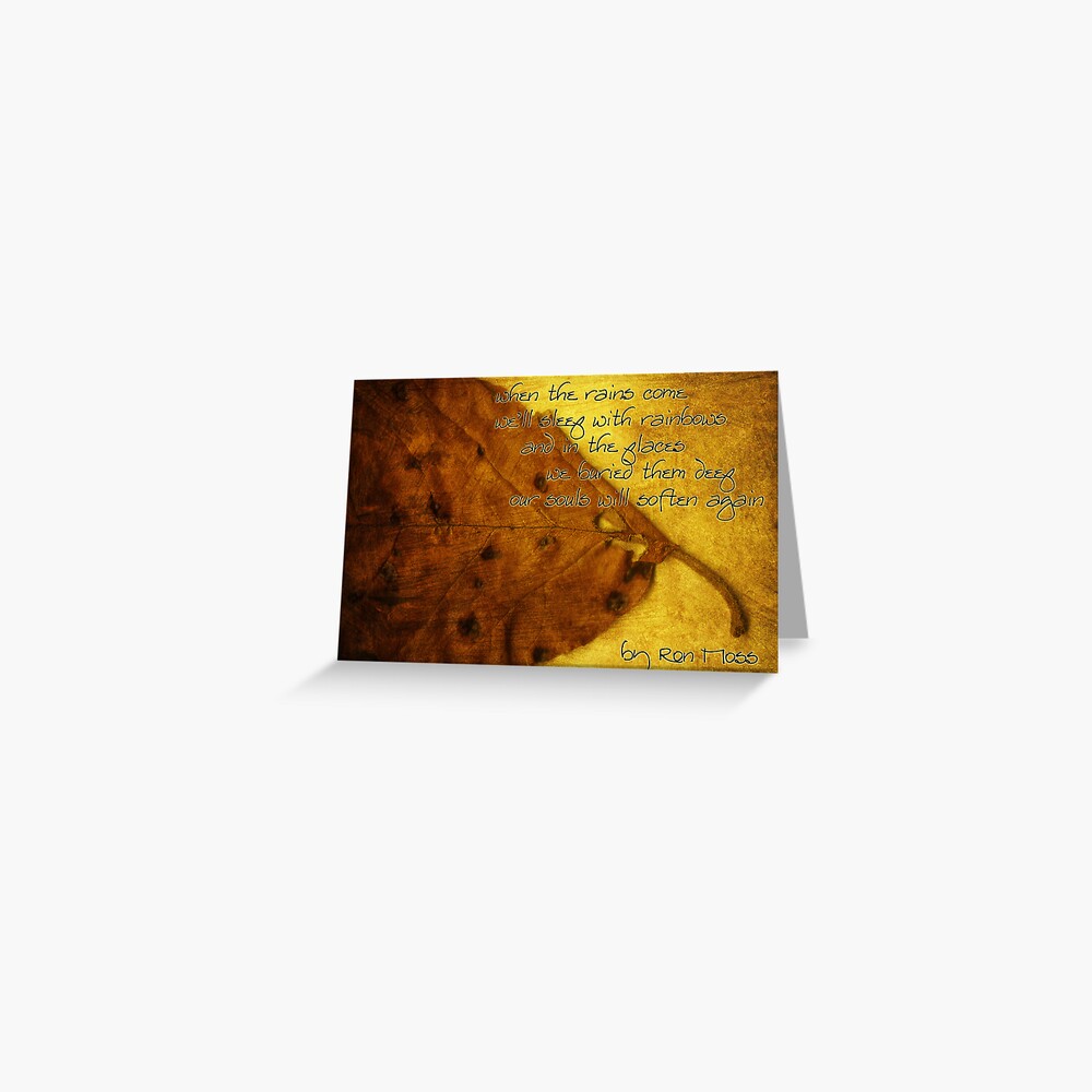 the rains . . . Greeting Card