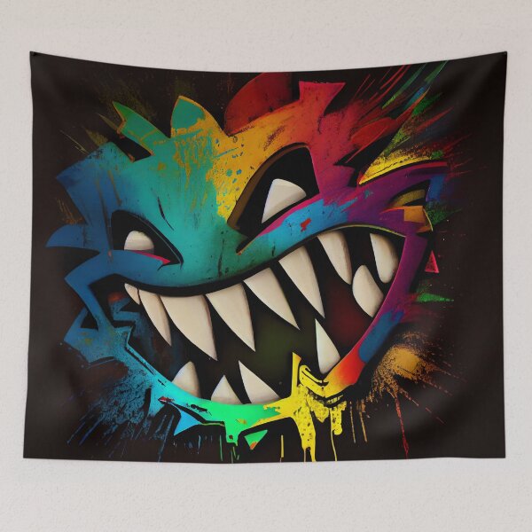 Item preview, Abstract Graffiti Smiley face 01 designed and sold by SmallSingy.
