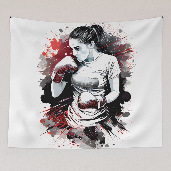 Item preview, Breaking Barriers international Womens Day 2023 Girl Boxing designed and sold by PosterManiaRo.
