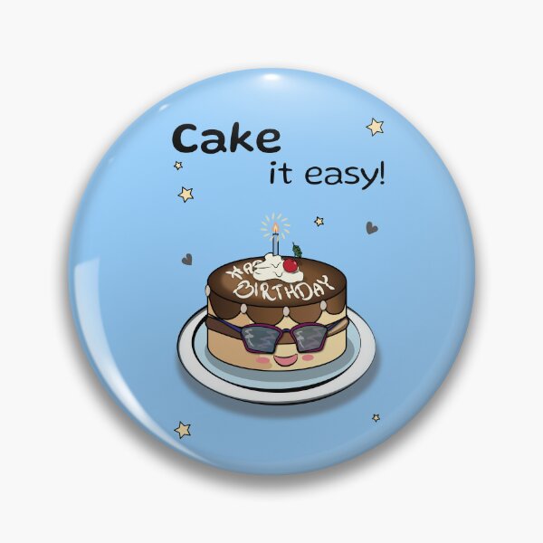 Item preview, Cake it easy! Cool birthday cake designed and sold by HajnalkArt.