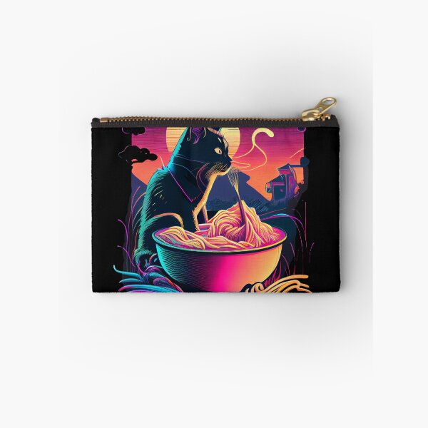 Item preview, Cat Ramen Synthwave designed and sold by pedrogag.