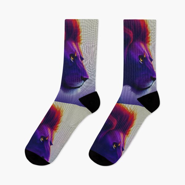 Item preview, Colorful Abstract Lion 8-bit Pixel Art designed and sold by PixelDripped.