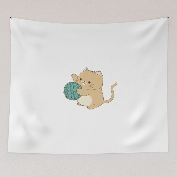 Item preview, Cute cat playing with a ball of string designed and sold by RESToRAPTOR.