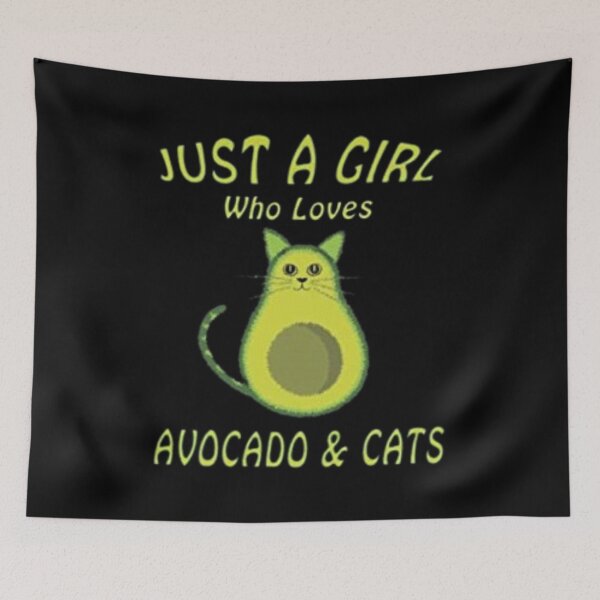 Item preview, Cat Lover Funny Avocato - Just A Girl Who Lovers Avocado and Cats  designed and sold by BHM Shirts.