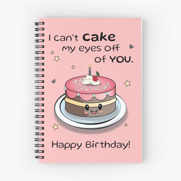 Item preview, I can't cake my eyes off of You. Happy Birthday! cute gift designed and sold by HajnalkArt.