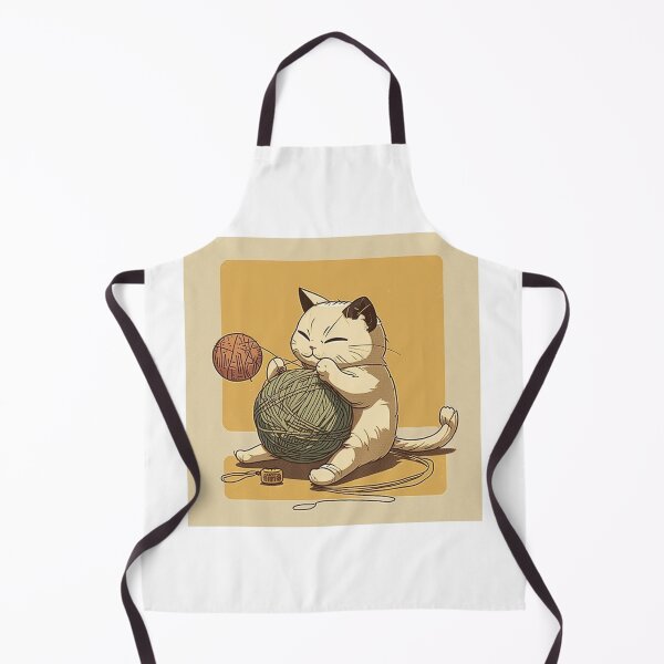 Item preview, Cute anime cat playing with a ball of string designed and sold by RESToRAPTOR.