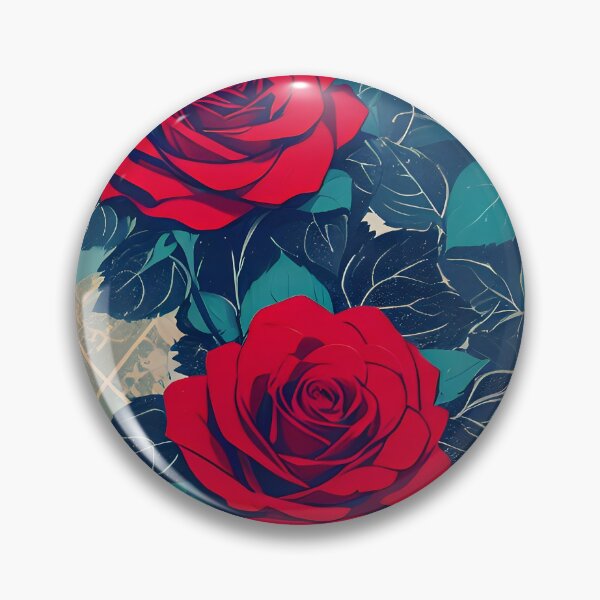 Item preview, Red Roses, Abstract Digital Art, Vintage Aesthetics designed and sold by DelMoore93.