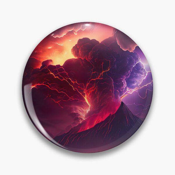 Item preview, Volcano Eruption with Lightning designed and sold by TheRealDoggman.