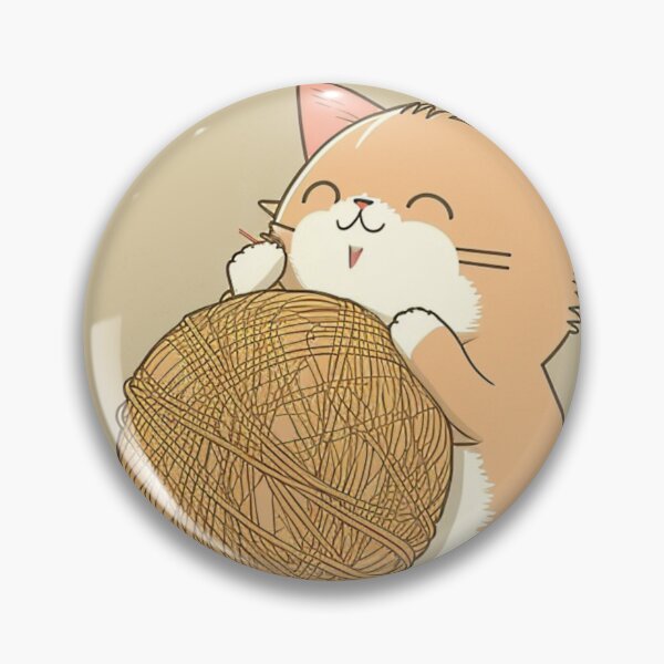 Item preview, Cute anime cat playing with a ball of string designed and sold by RESToRAPTOR.