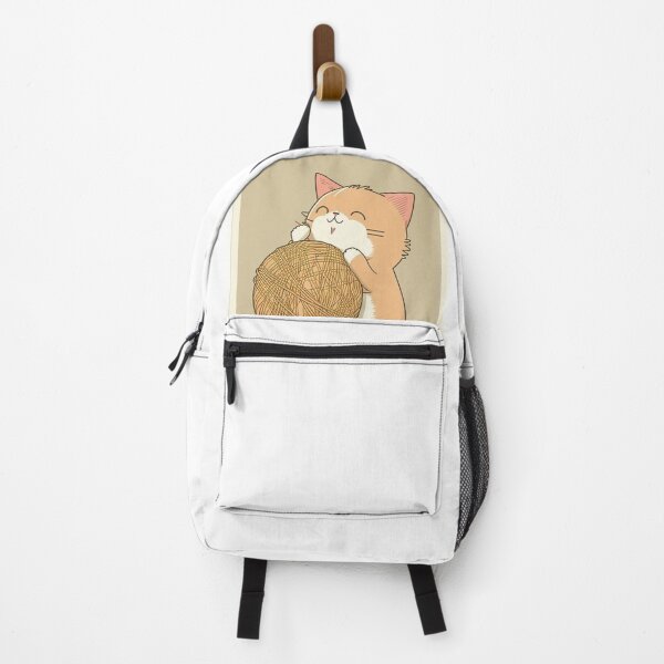 Item preview, Cute anime cat playing with a ball of string designed and sold by RESToRAPTOR.