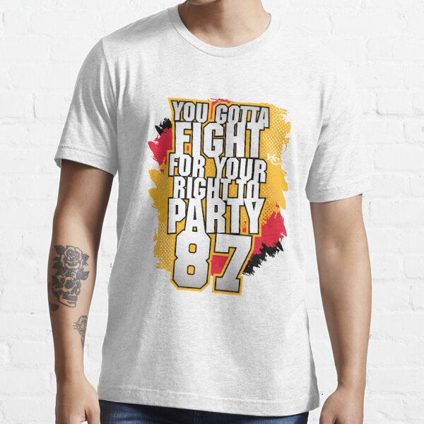 Kansas City Chief Travis Kelce 87 You Gotta Fight For Your Right To Party  Football Gifts For Him Sweatshirt Travis Kelce Knee Shirt Kansas City  Chiefs Shirt - Revetee