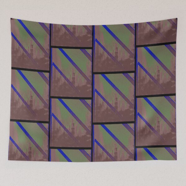 Item preview,  Cityscape through Window with Weathered Look designed and sold by BlackArtichoke.