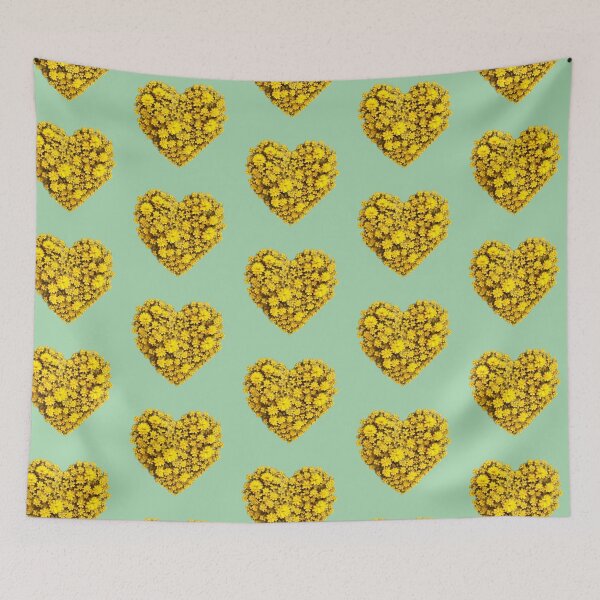 Item preview, Yellow Flowers Heart designed and sold by Digiheart.