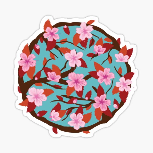 "Sakura Flower" Sticker for Sale by ZaryaKiqo Redbubble