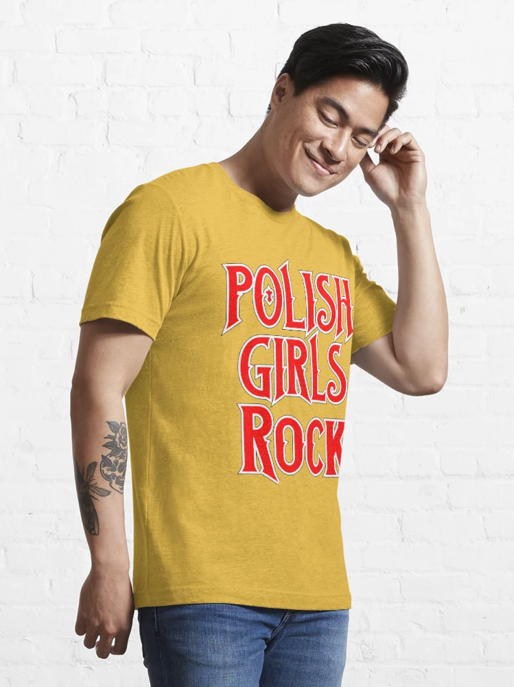Polish T-Shirt, Polish Girls Rock, Ladies V-Neck, Blue or Red