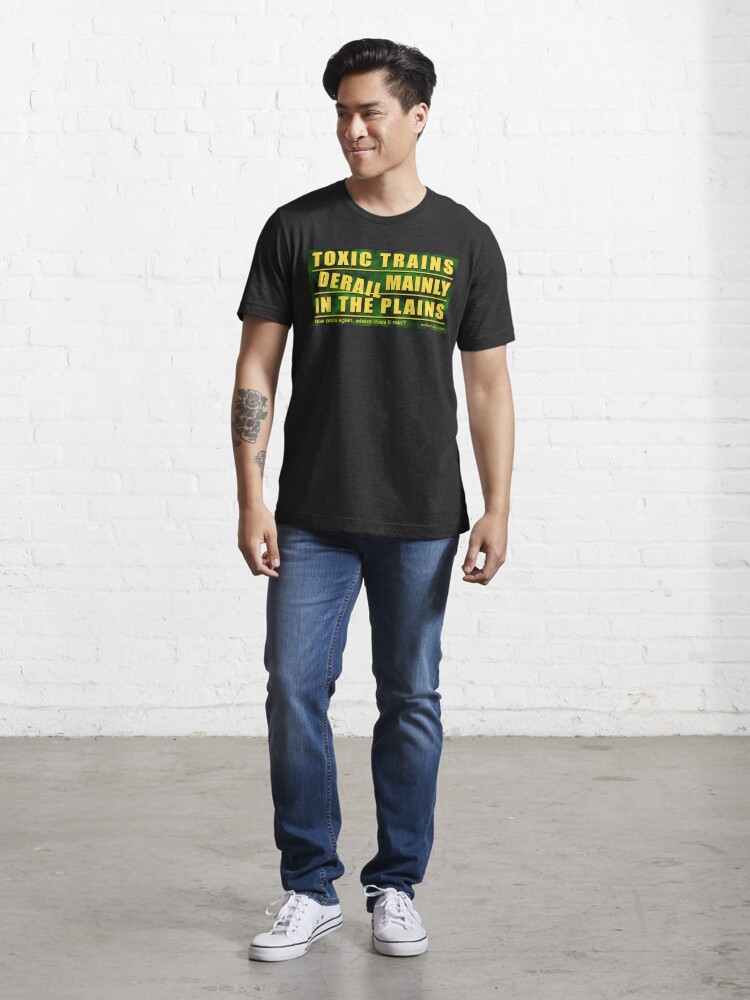 Thumbnail 5 of 7, Essential T-Shirt, Toxic Trains designed and sold by ShipOfFools.