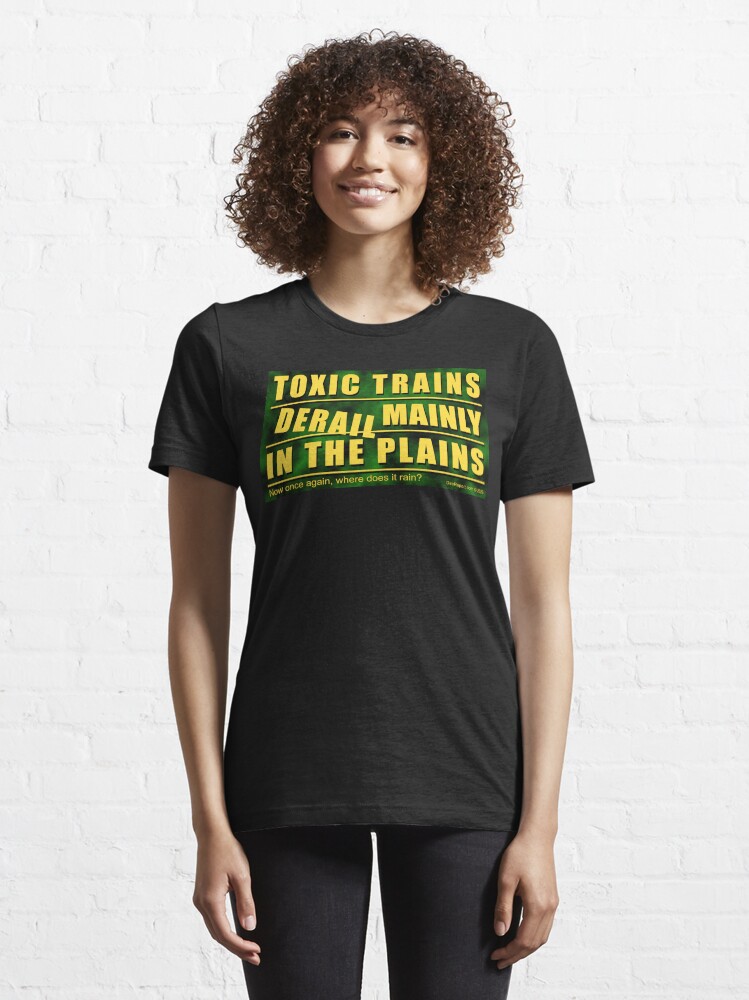 Thumbnail 6 of 7, Essential T-Shirt, Toxic Trains designed and sold by ShipOfFools.