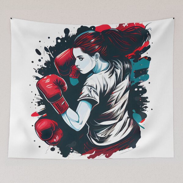 Item preview, Girl Boxing international Womens Day 2023 designed and sold by PosterManiaRo.