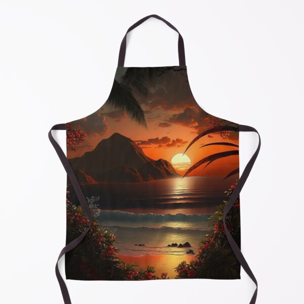 Item preview, Isla tropical - Paraíso al atardecer designed and sold by BeachBumPics.