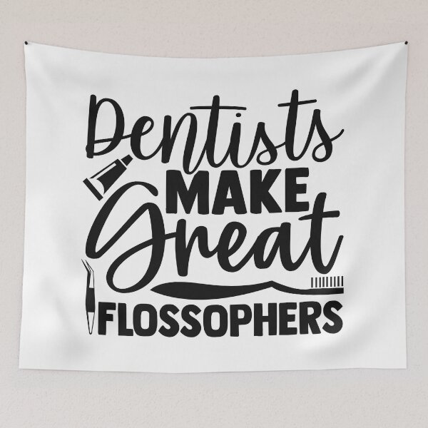 Item preview, DENTISTS MAKE GREAT FLOSSOPHERS designed and sold by SticerOcean.