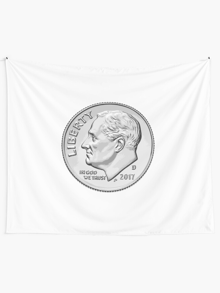 Alternate view of Roswell's face on the dollar Tapestry
