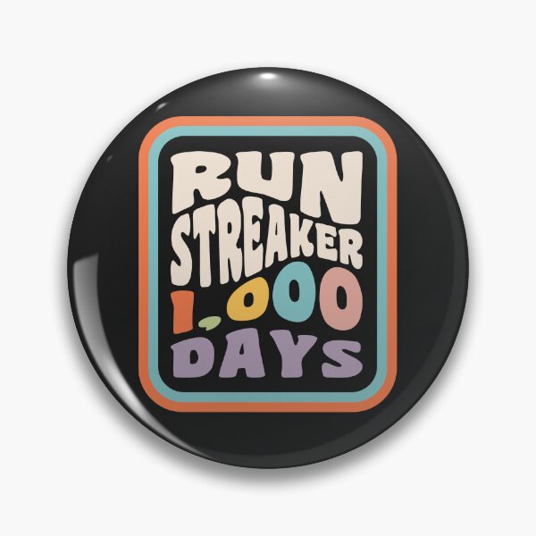 Item preview, Run Streak Run Streaker 1,000 Days of Running Comma Day designed and sold by yelly123.