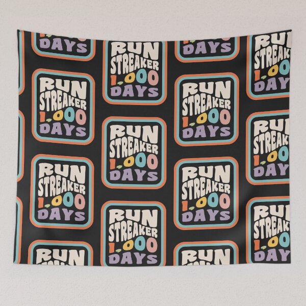 Item preview, Run Streak Run Streaker 1,000 Days of Running Comma Day designed and sold by yelly123.