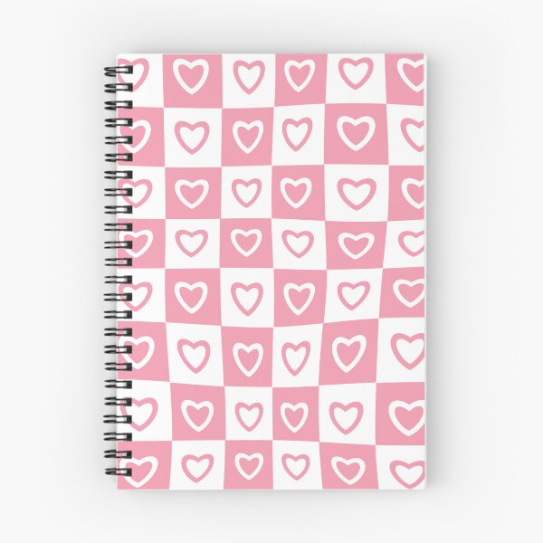Item preview, Pink White Hearts Checkered Pattern designed and sold by Patternawy.