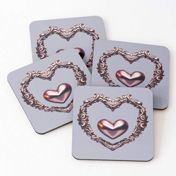 Artikelvorschau, Pink Metallic Heart entworfen und verkauft von Digiheart.