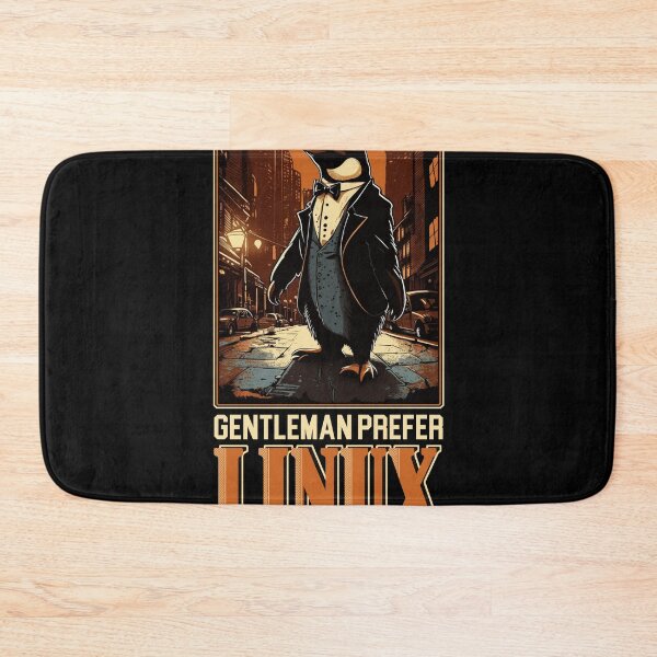 Item preview, Gentleman Prefer Linux than other OS for Admins and Coder designed and sold by Cedinho.