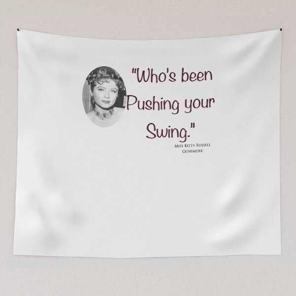 Item preview, Gunsmoke TV show quote Miss Kitty Unisex Jersey Short Sleeve Tee designed and sold by DemminLiesel.