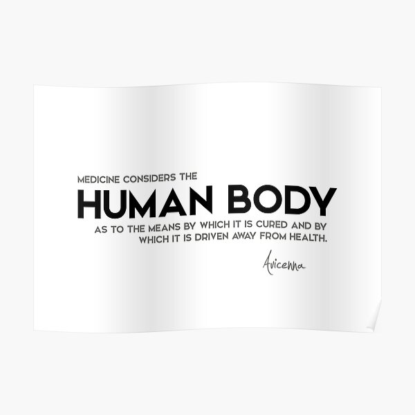 medicine, human body - avicenna Poster