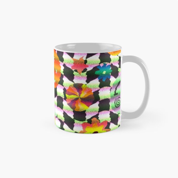 Item preview, Colorful Smiley Face Flower Rainbow Checkered Pattern designed and sold by Patternawy.